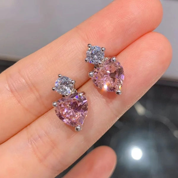 Pink Crystal Heart Set