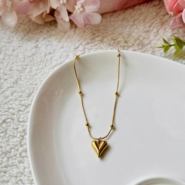 Golden Aura Heart Pendant