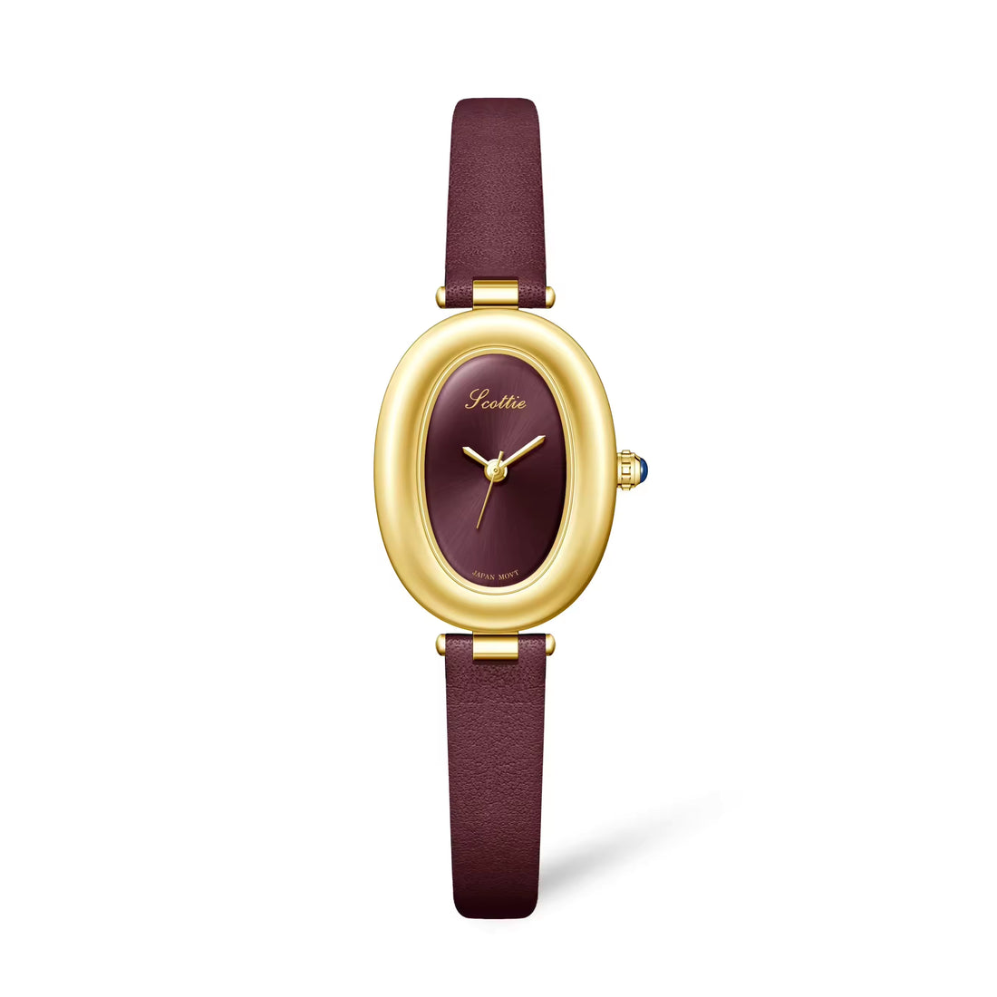 Classic Leather Oval Watch
