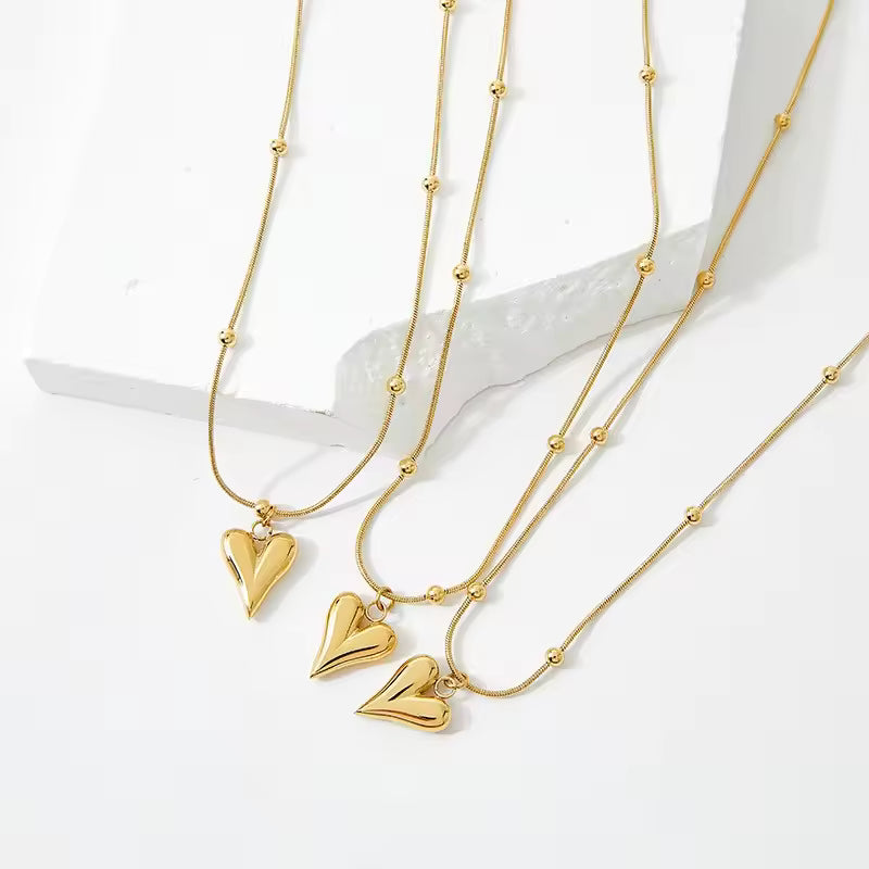 Golden Aura Heart Pendant